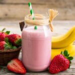 Aprovecha los beneficios del batido de fresa y plátano
