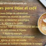 Beneficios de dejar el café