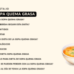 Los secretos de la sopa quema grasa