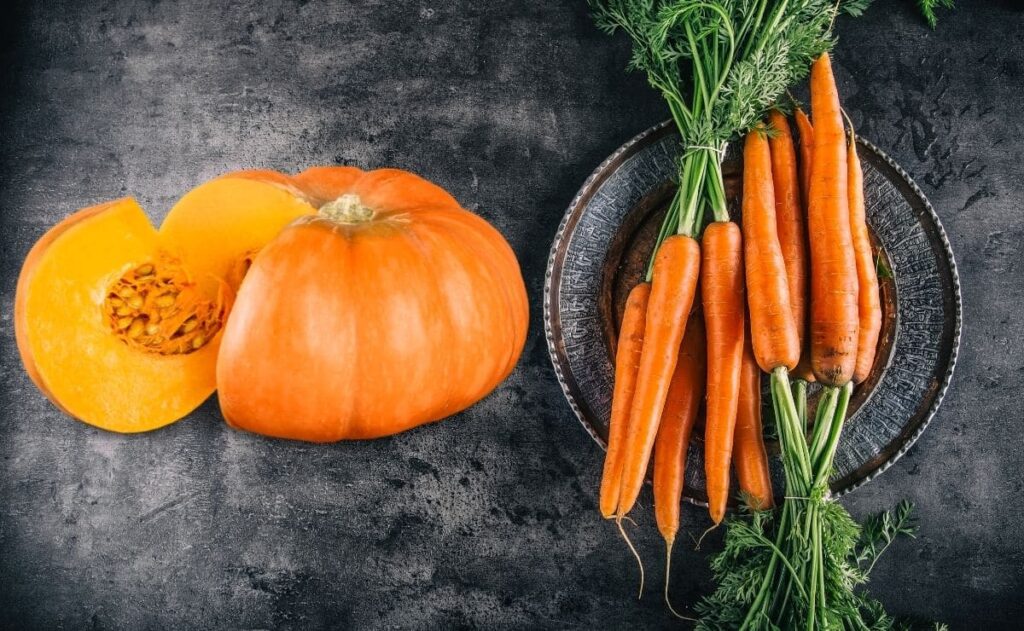 Beneficios del combo calabaza y zanahorias - Bienestar Cósmico
