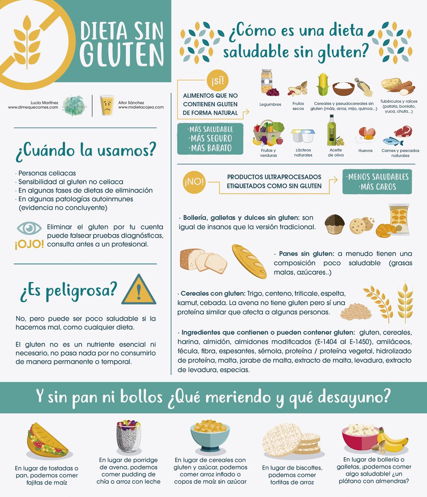 Vivir saludable: dieta libre de gluten